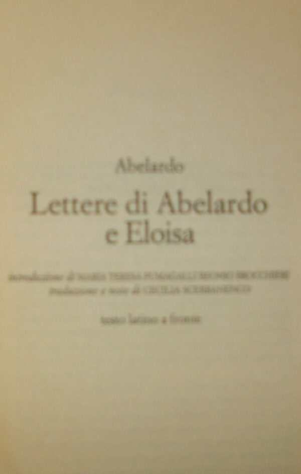 Lettere Di Abelardo E Eloisa - Pietro Abelardo - Ed. BUR Biblioteca Universale Rizzoli Milano 1997