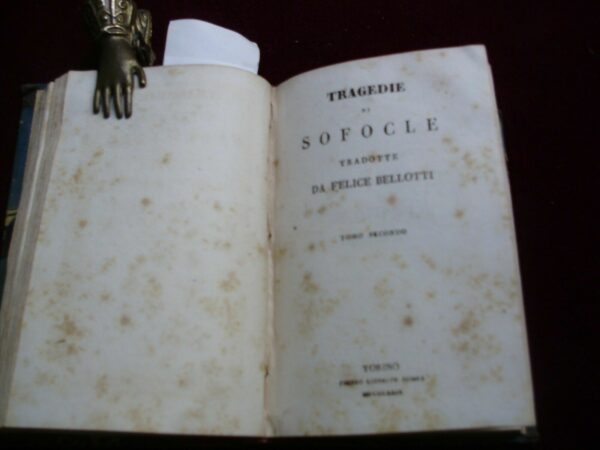 Tragedie Di Sofocle - Felice Bellotti - Ed. Giuseppe Pomba & C. Torino 1829 - immagine 3